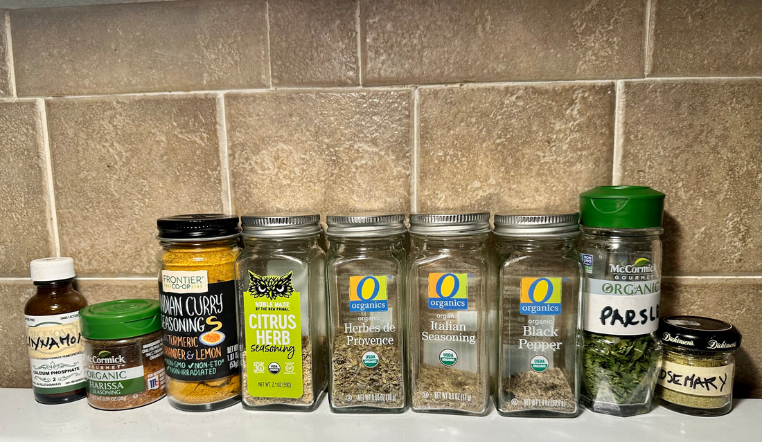 Organic seasonings and spices from Whole Foods