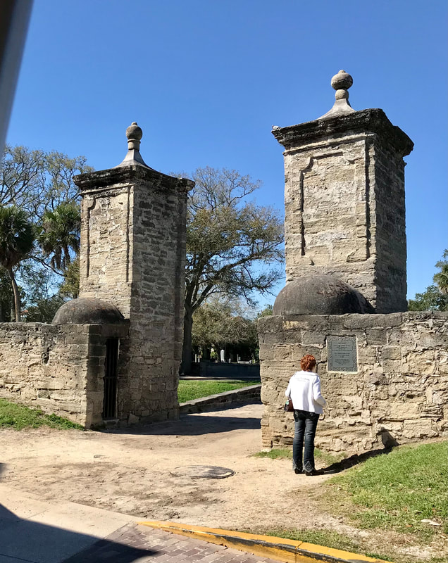 North gates of city in St. Augustine, Florida