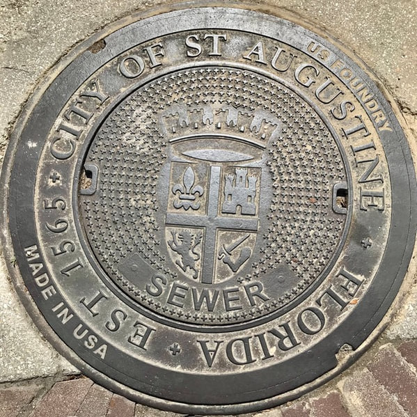 Old City of St. Augustine Man Hole Cover